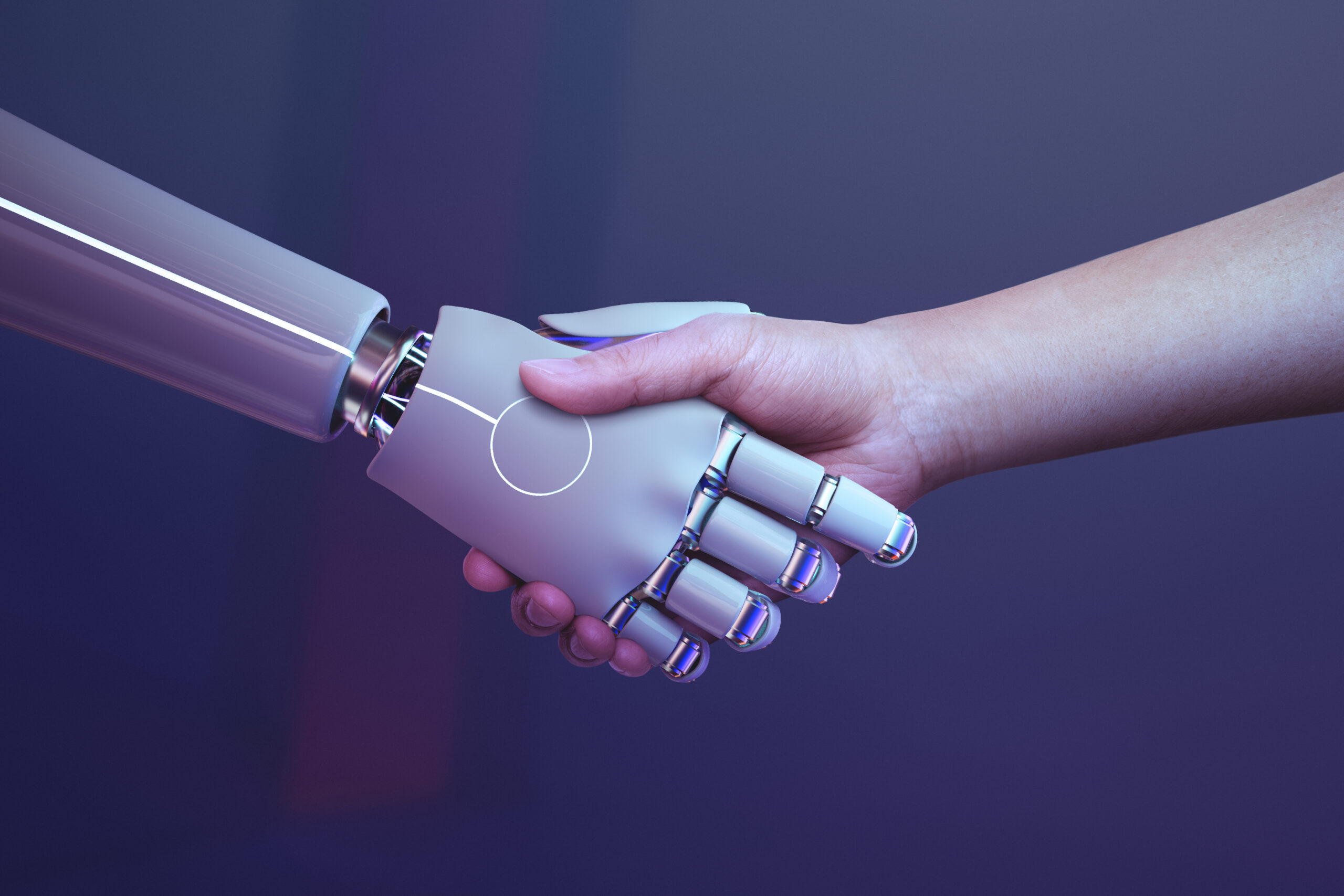 robot handshake human background futuristic digital age scaled 1